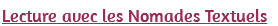Lecture avec les Nomades Textuels